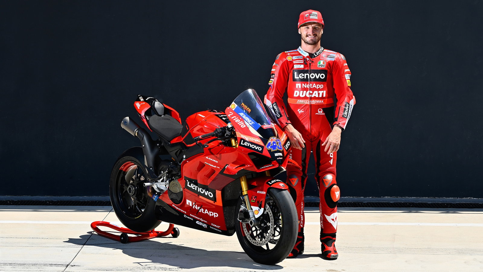 Jack Miller with his #43 Race of Champions Ducati Panigale V4 S